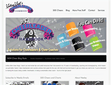 Tablet Screenshot of cheerleaderhandbook.com